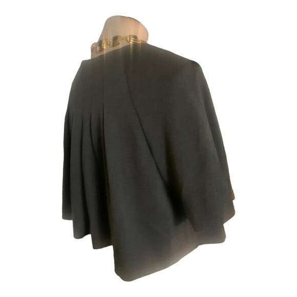 ADRIANNA PAPELL Women's Gray Jacket Only Size 14 NWT Bolero Cape Evening Dressy - Picture 3 of 14